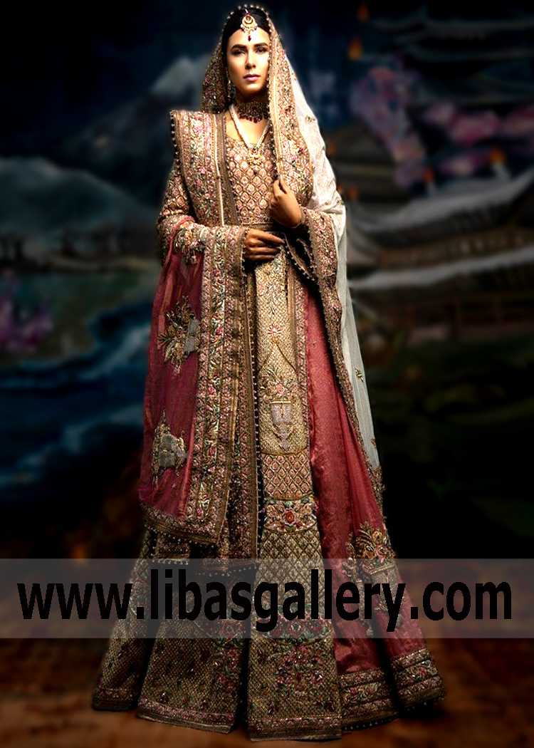 Pakistani Bridal Wear Melbourne Australia Bridal Pishwas Fahad Hussayn Bridal Pishwas
